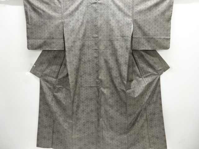 JAPANESE KIMONO / DORO OSHIMA TSUMUGI (9 maruki) / WOVEN ASANOHA 